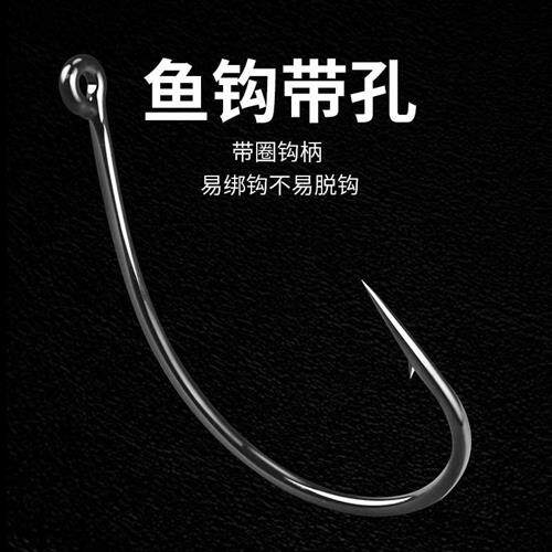 新品8003鱼钩路亚倒钓钩鳜鱼梭B鱼鲈鱼翘嘴海钓有倒刺虾钩软饵软
