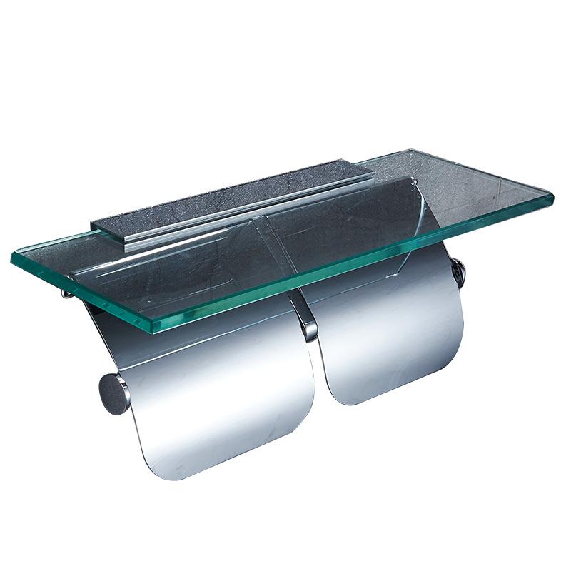 极速架卫生卫生纸纸间铜r卷筒卫生纸巾全壁挂玻璃厕所手机纸盒置