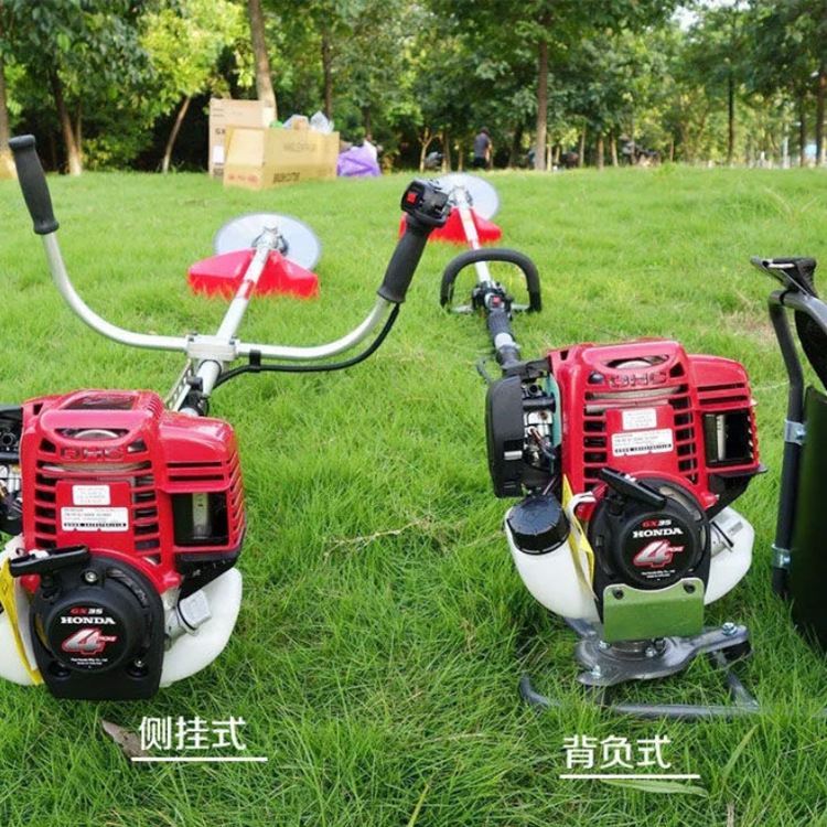 极速139四行程揹负式r草坪割草机 轻便手提式汽油除草机 园林割草