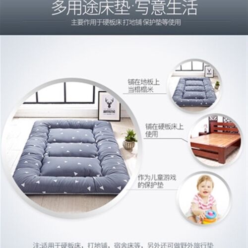 新品打地铺睡垫可折叠防滑午休懒C人床垫子加厚保暖卧室简易榻榻