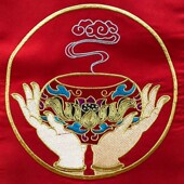 极速福慧佛具禅修用品佛堂佛龛供B桌摆件绣品法会佛事贡盘托盘戒