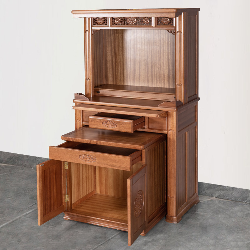 极速家用实木h佛柜新中式贡台佛龛财神供佛台佛堂供桌关公神龛观