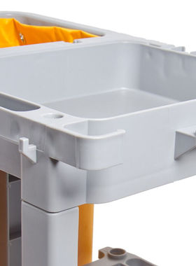 极速超宝D-11-1多功能清w洁手推车灰色不带盖酒店物业保洁收纳车