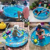 极速儿童免充g气游泳池宠物狗戏水池蓄水池加大号养鱼池小孩洗澡