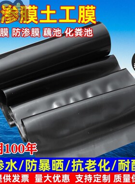 极速黑色防渗膜鱼池护坡防水布专用复合土工膜鱼塘塑Y料布养殖加