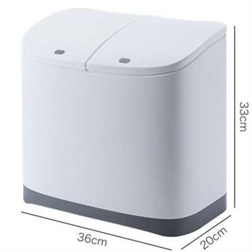 极速垃圾分d类垃圾桶家用双层厨房可移动带轮垃圾箱高矮干湿分离