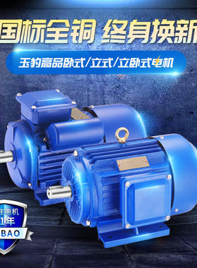 极速三相异步马达0.37-7.5kw千瓦380VI高速马达两相单相电机220V
