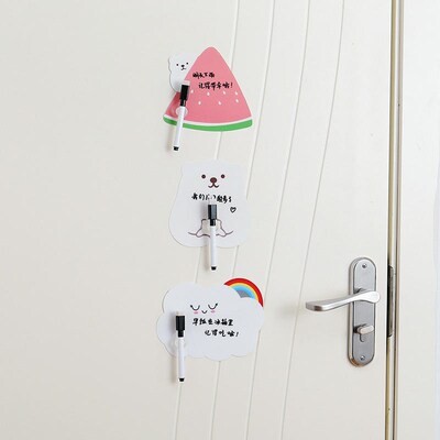极速1 Set Cute Rewritqable Message Board With Pen Paste Refr