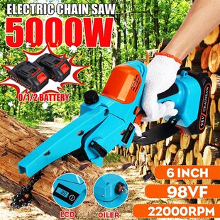 极速6 Inch Electric Chain Saw Wood HCutter Pruning Chainsaw