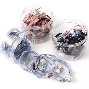 极速Cute 12 Piecem Set Bows Hair Ties Rings Rubber Bands for