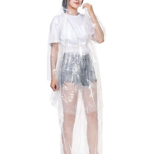 极速一次性雨衣分体式鞋套漂x流游乐园雨鞋套装大人雨裤加肥加大