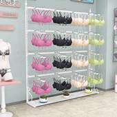 极速内衣展示架货架文胸内裤 陈z列架子靠墙正挂金色可调节内衣店