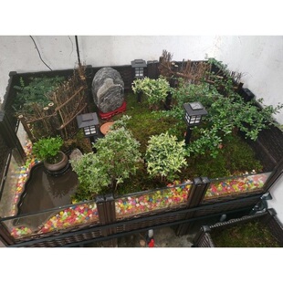 极速黄缘龟专用缸超大乌龟缸乌龟C缸 家用大号乌龟饲养箱大号半水