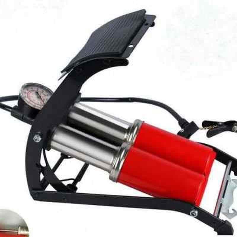 极速脚k踏打气筒高压可携式自A行车电动摩托汽车脚踩打气机脚踩式