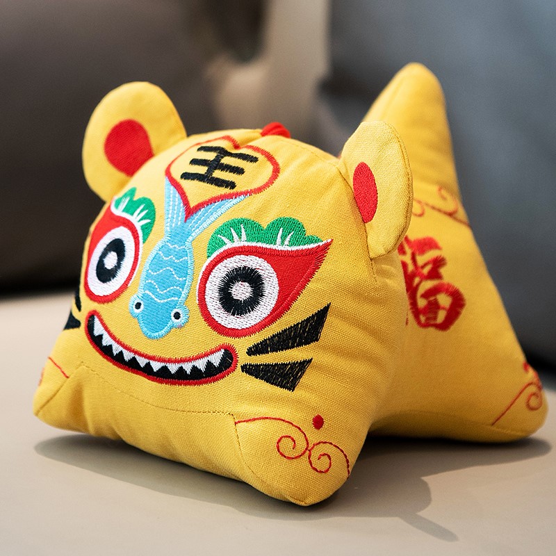 极速布老虎2022新款儿童手工传B统玩偶布艺民间小老虎自制作新年