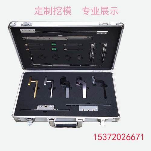 极速定做铝合金箱收m纳五金工具箱仪器设备展示箱航空拉杆样角箱