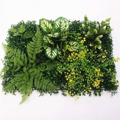 极速40xb60cm 3D green artificial plants wall panel plastic o