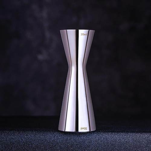 酒吧灵魂304腰身不锈钢25／50ml调酒师量酒器量杯盎司器Jigger