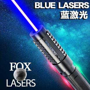 FOX-可调焦大功率蓝色激光器手电筒指示笔镭射灯工程指挥教练定位