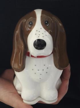 双子商店 创意可爱狗狗陶瓷香炉摆件 陶瓷比格犬造型香炉扩香容器