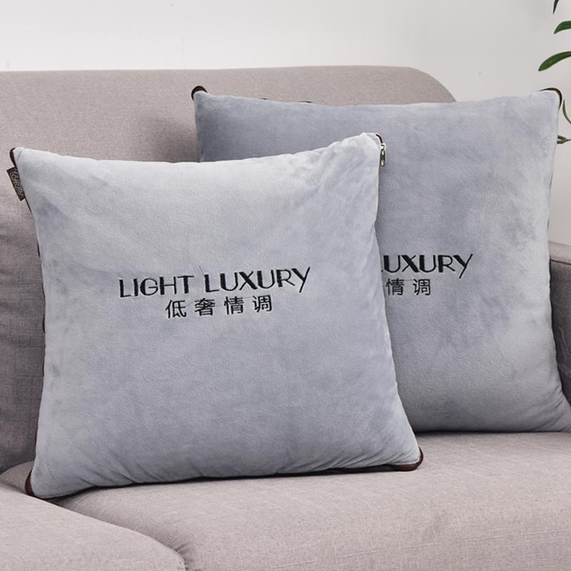 冬季抱枕被子两用毯子二合一枕头车上车内车载车用办公室毛绒靠枕