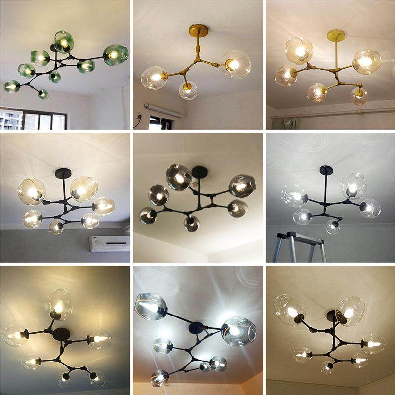 北欧2019新款客厅魔豆吊灯饰创意个性卧室分子灯简约现代餐厅灯具