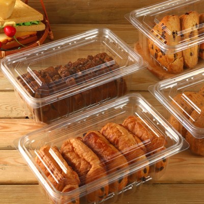 一次性麻薯包装盒塑料透明1斤装饼干面包糕点蛋糕桃酥盒子点心盒