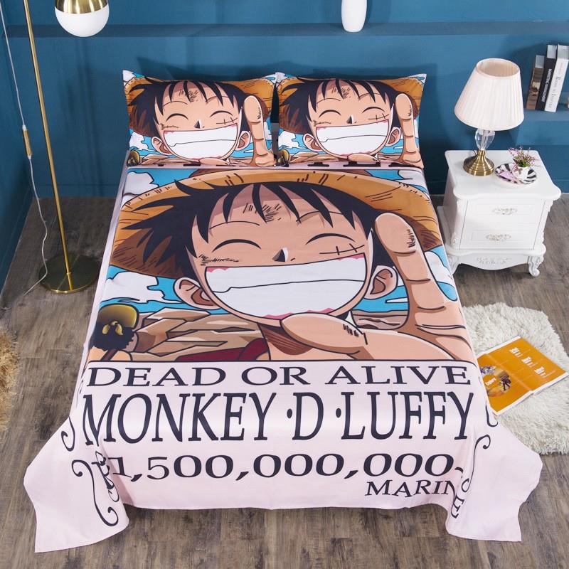 定制一张带图片床单王牌学生宿舍男生路飞单床1.0米床单女皇帝