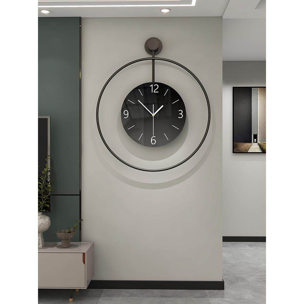 2025新款时尚高级餐厅装饰时钟挂墙创意挂钟现代简约挂表钟表客厅
