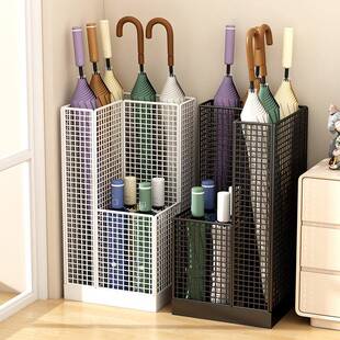 雨伞收纳架家用门口置物架放伞神器办公室门外入户雨伞桶沥水架子