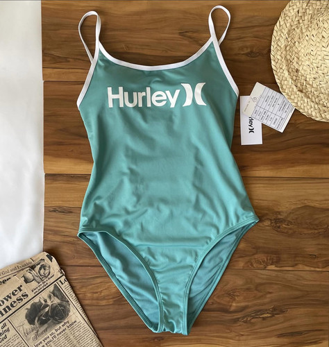 Hurley外贸原单女款高级感泳装游泳馆专用温泉竞速连体游泳衣