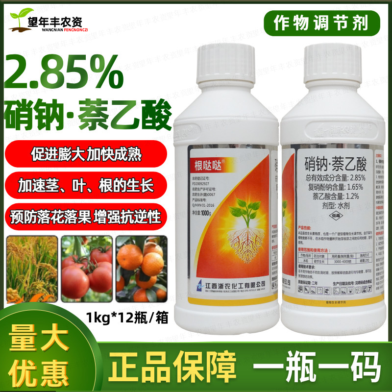 浙农根哒哒 复硝酚钠萘乙酸生长调节剂生根壮苗促芽膨果花果农药