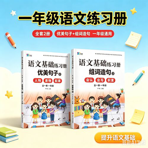 小学语文每日晨读一二年级同步生字组词造句优美句子作文素材积累