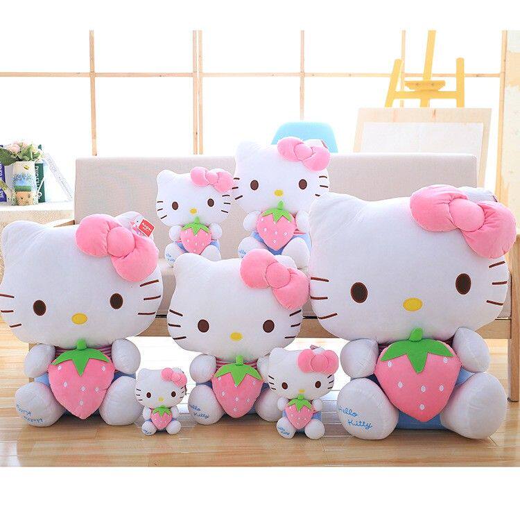 正版KT澳捷尔正品毛绒玩偶可爱猫猫 kitty公仔安抚玩具送女生
