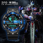 正港变形金刚手表青少年初高中学生腕表儿童防水多功能运动电子表