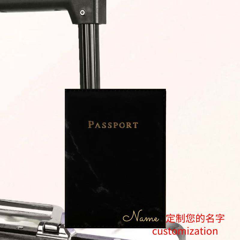 大理石图案护照套旅行夹男女返校航班旅行必备旅行度假配件定制