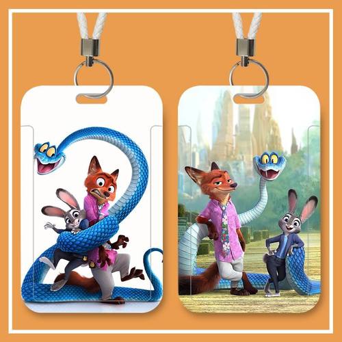 疯狂动物城2朱迪学生饭卡滑盖校园卡套公交身份证件门禁卡保定制