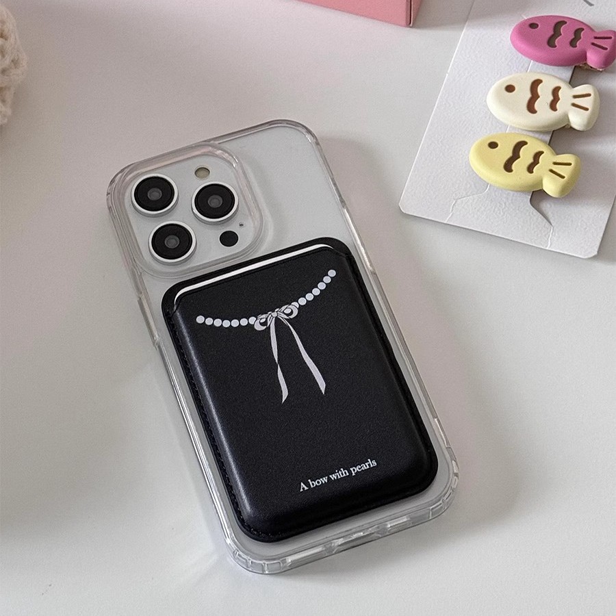 韩国小众蝴蝶结iphone16适用磁吸