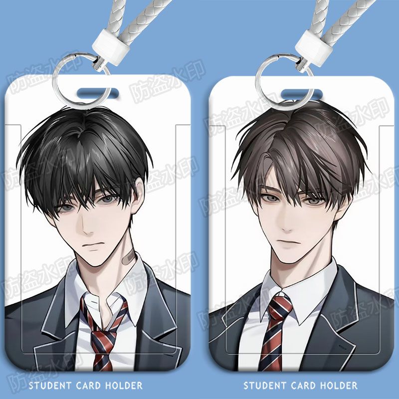 欲言难止帅气周边卡套学生滑盖饭卡校厂牌伸缩挂脖卡套高颜值ins