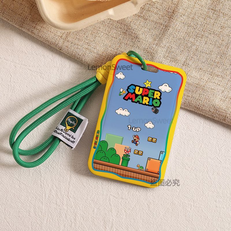 马里奥9号小牛原创NFC公交卡套饭卡保护耐用弹簧挂绳可爱潮可定制