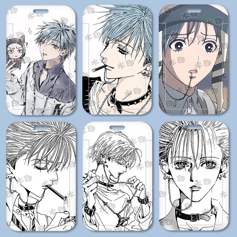 NANA冈崎真一卡套同人周边饭卡学生校厂牌伸缩挂脖卡套高颜值ins