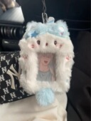 卡包动物毛绒卡套 小卡书包挂件 3寸追星爱豆拍立得饭卡证件套