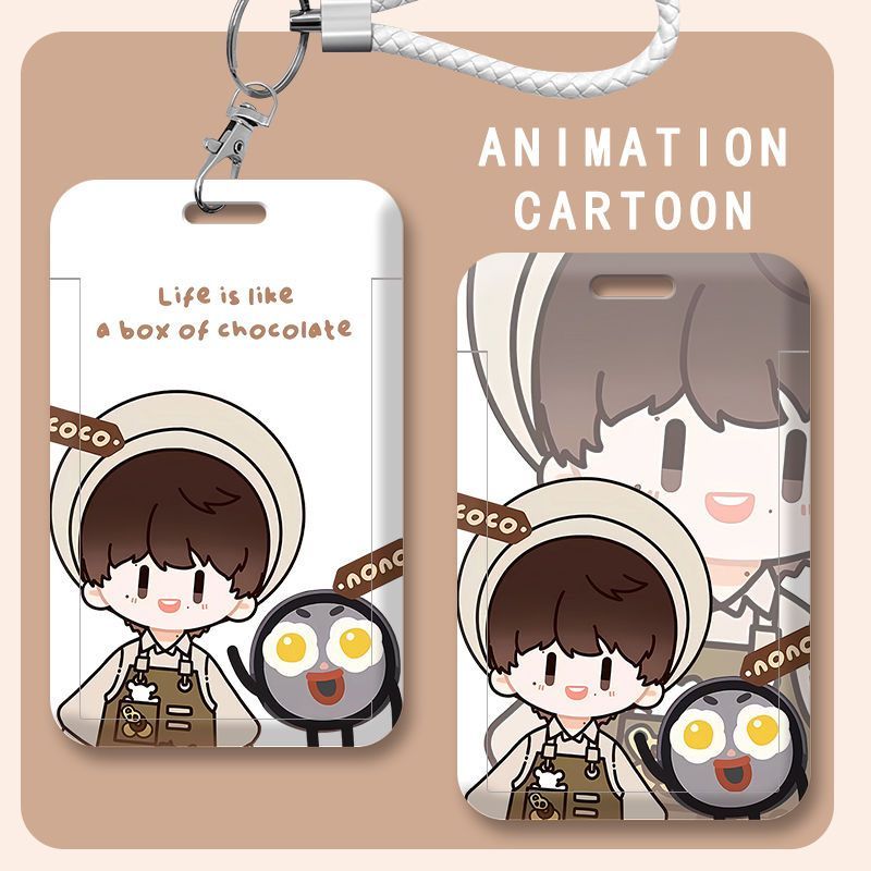 周深周可可周可爱卡套公交卡保护套学生校园卡饭卡门禁卡滑盖