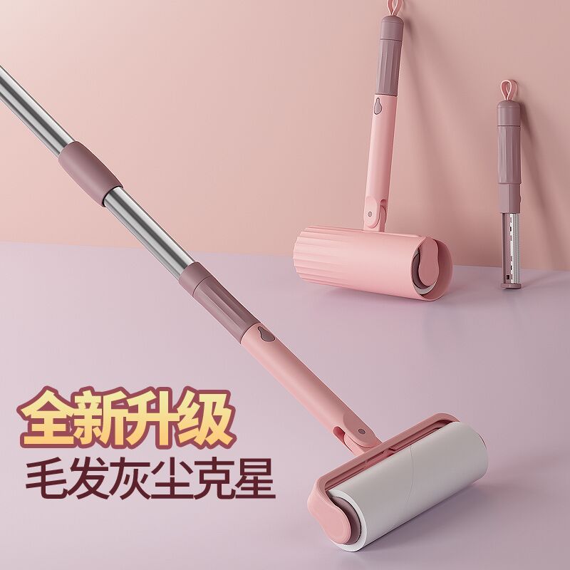 新款 大号便携滚筒沾黏去头发宠物粘毛神器卷纸刮毛器除毛器毛刷