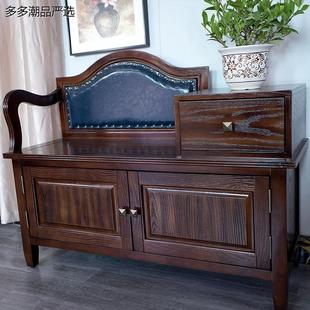 架子门口进 极速入户门实木换鞋 凳鞋 柜一体z新款 多功能多层家用鞋