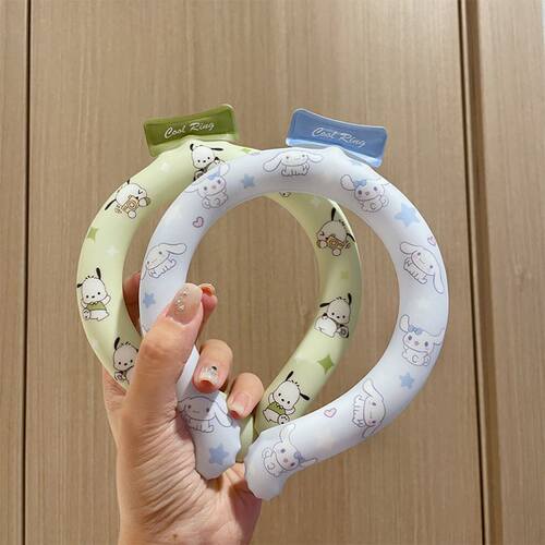 极速日本冰凉圈冰颈环凉凉圈防暑降E温神器冰冰圈清凉解热凉感挂