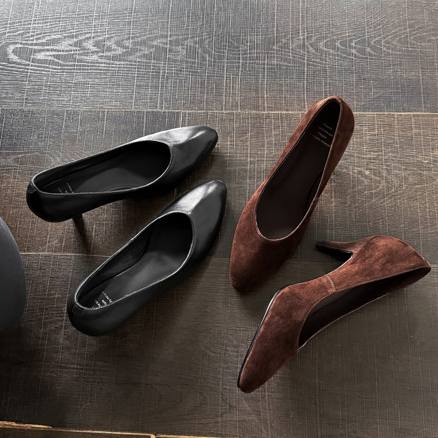 跟高7.5cm/34-40/极简中古风尖头细跟羊反绒春季百搭高跟鞋