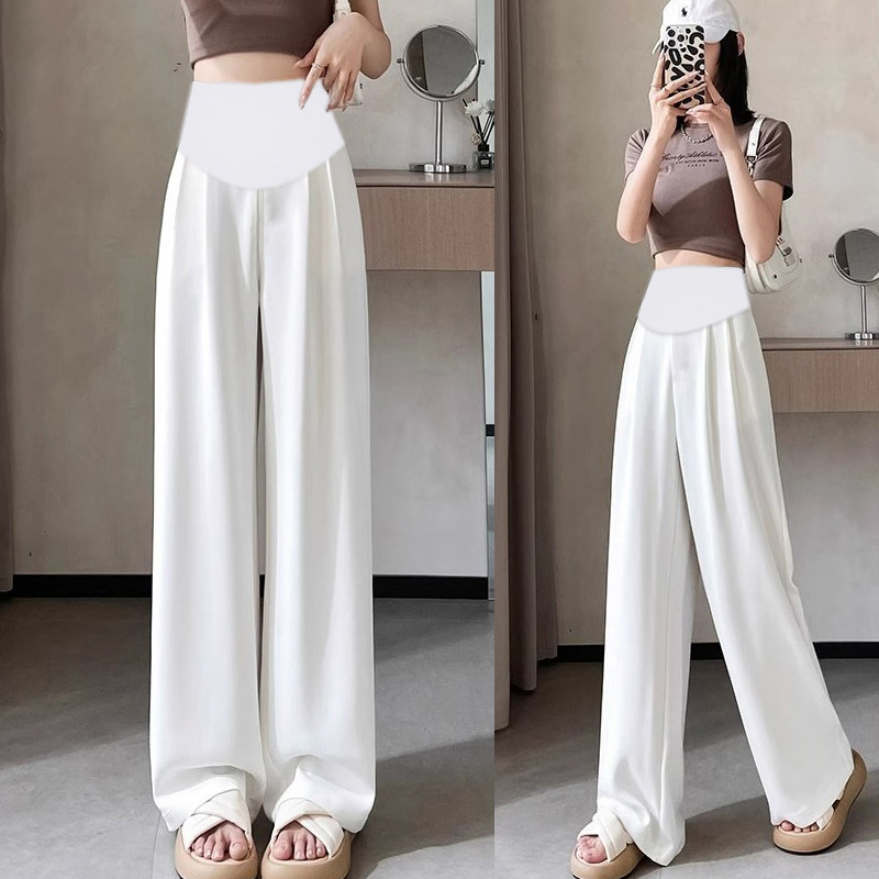极速孕妇阔腿裤子窄版西装显瘦薄款夏季大码O宽松外穿高个子加长