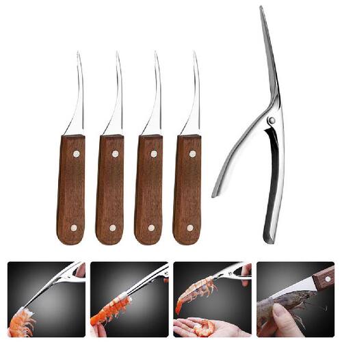 极速1 Set Shrimp Open CuttersA Shrimp Line Cleaning Cutter