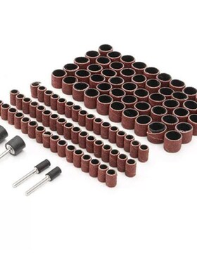 极速100Pcs Sandpaper Ring 12mzm Emery Cloth Wheel 1/4 1/2 In